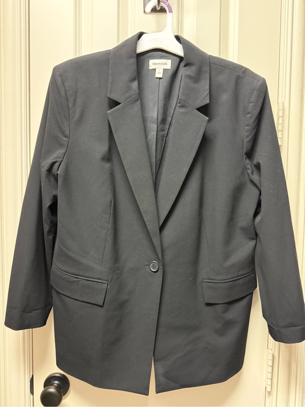 Nordstroms Open Edit oversized black blazer size LARGE